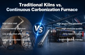 Traditional Kilns vs. Continuous Carbonization Furnace